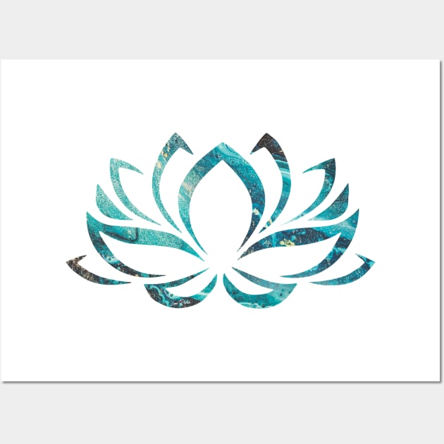 Abstract - Lotus Flower Wall Art by lunaroveda